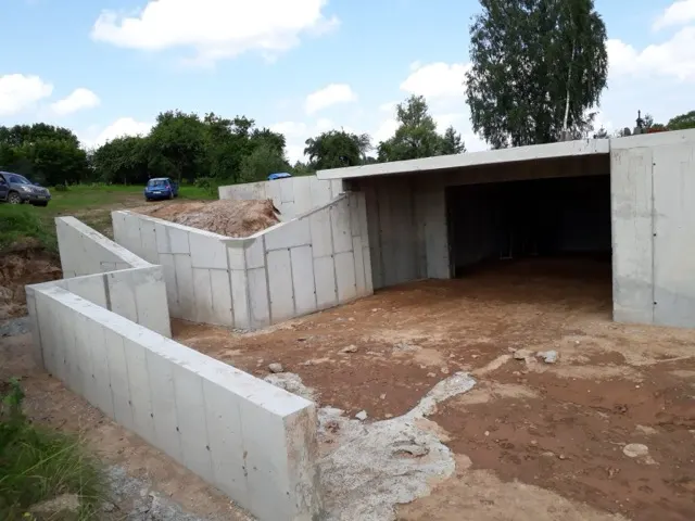 Įrengta gelžbetoninė perdanga