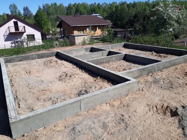 Pamatų liejimas Vilniuje